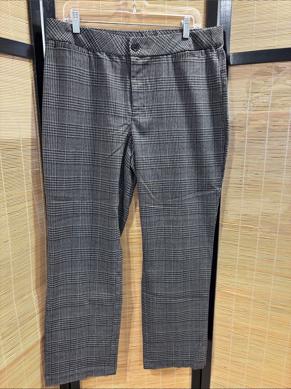Christopher & Banks Black and Gray Plaid Skirt